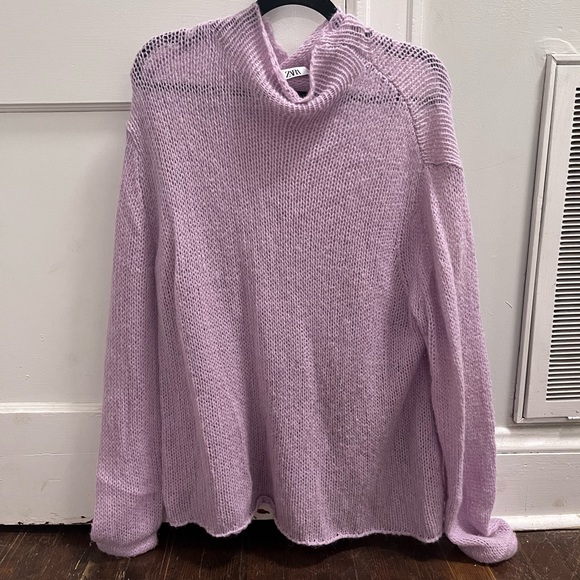 Zara Sweaters - Zara Lilac Cowl Neck Sweater